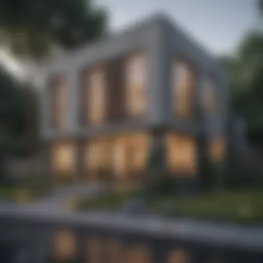 Exterior Features of Rental Properties A modern rental property showcasing its exterior features