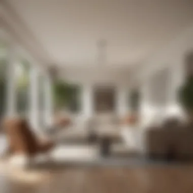 Clean and Serene Living Space A serene living space showcasing cleanliness and order
