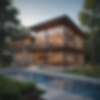 Blueprint for Home Expansion Strategies An architect's blueprint illustrating diverse expansion options for a residence