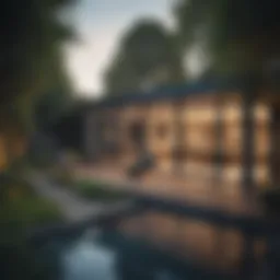 A modern home extension showcasing seamless integration with the existing structure