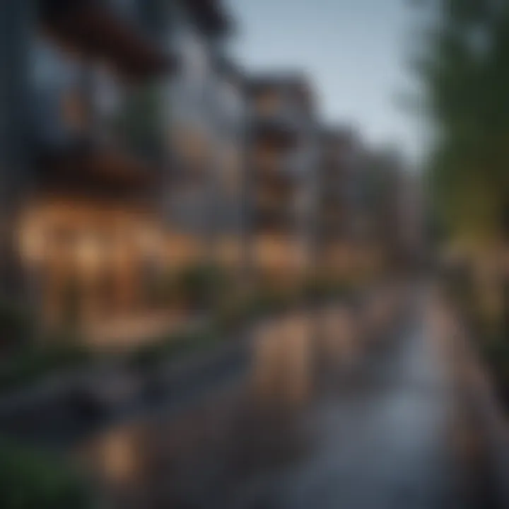 Modern apartment complex in Cedar Mill with outdoor amenities