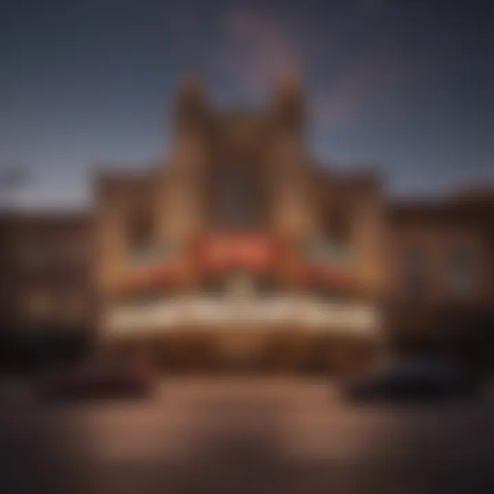 An artistic representation of the historic Fox Theatre with its stunning architecture.