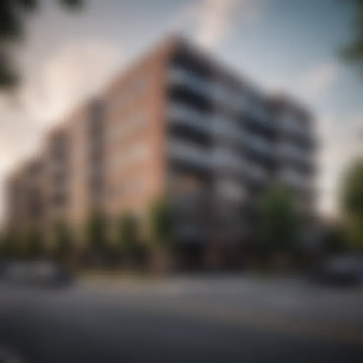 Scenic view of Ellington DC apartment buildings showcasing modern architecture