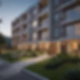 Architectural design of Garden Village Apartments showcasing modern aesthetics