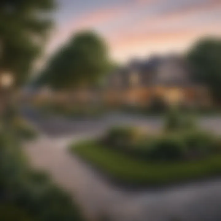 Surroundings of Garden Village Apartments reflecting community environment