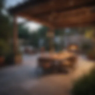 Cozy outdoor patio space perfect for relaxation