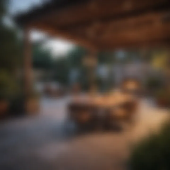 Cozy outdoor patio space perfect for relaxation