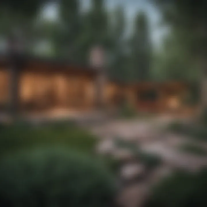 Beautiful backyard of a rental property in Colorado