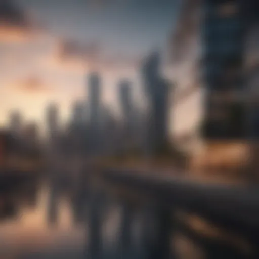 A picturesque city skyline showcasing modern architecture