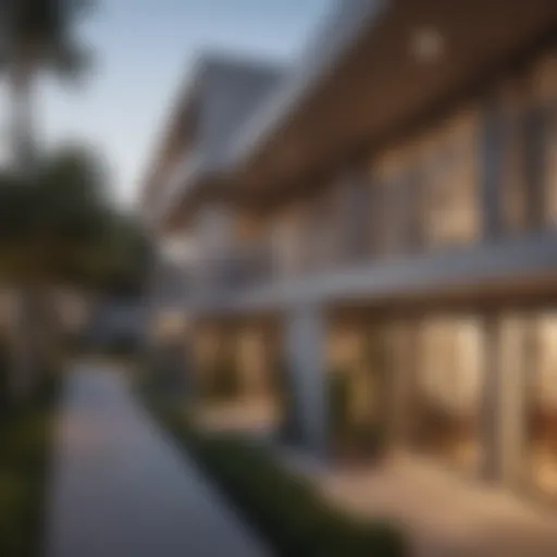 Exterior view of Malibu West Apartments showcasing modern architectural design