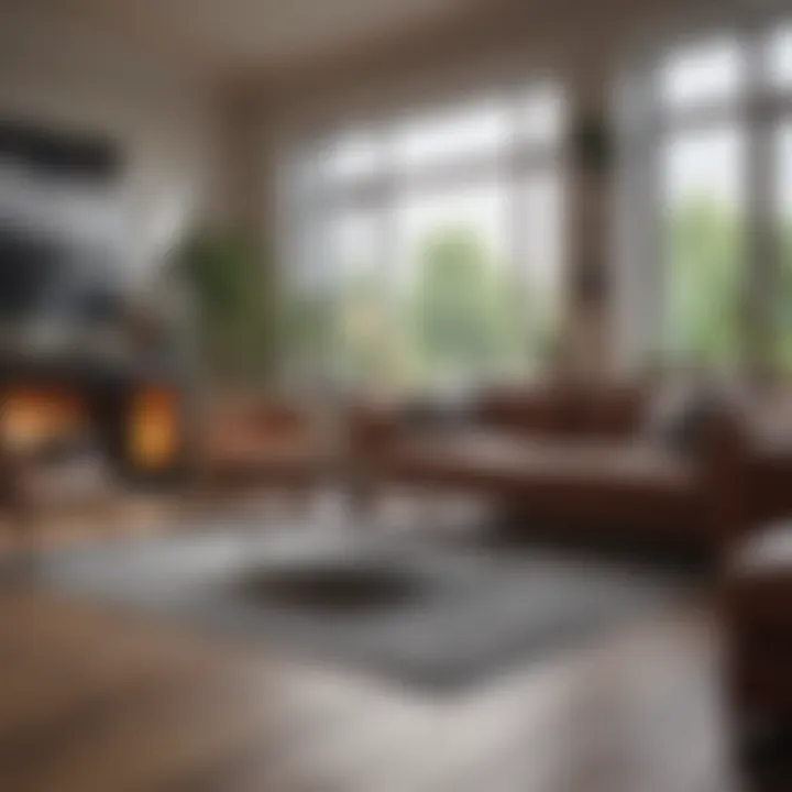 Inviting ambiance created in a compact living area