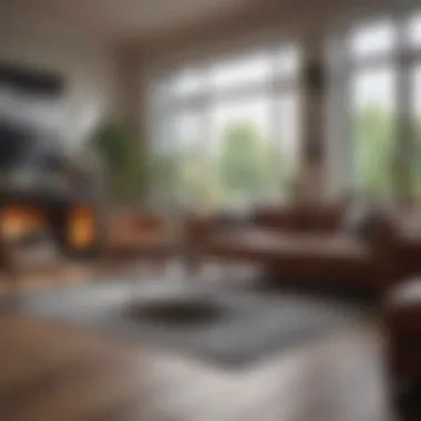 Creating an Inviting Atmosphere Inviting ambiance created in a compact living area