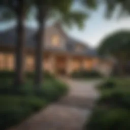 Stunning suburban landscape in North Dallas showcasing rental homes