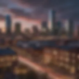 Panoramic view of downtown Denver showcasing modern architecture and skyline