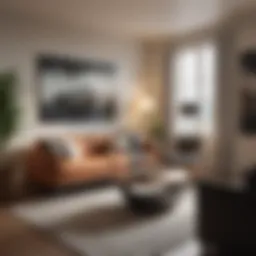 Cozy living space showcasing modern decor