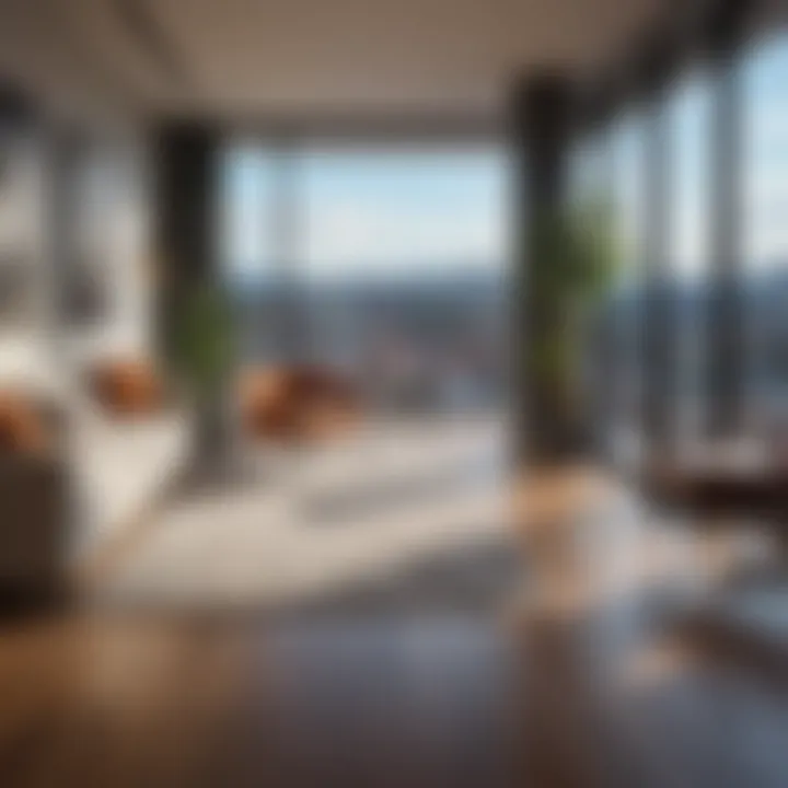 Stylish interior of a Sky Apartments unit