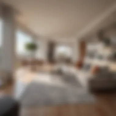 Spacious Interior Layout of Tanforan Apartments Interior layout of a Tanforan Apartment featuring spacious living areas