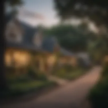 Charming Suburban Neighborhood in Austin A picturesque suburban neighborhood in Austin with lush greenery