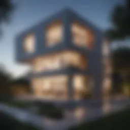 A modern house facade showcasing rental possibilities.