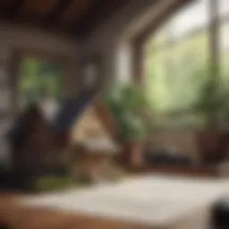 Illustration of a contract symbolizing subleasing agreements