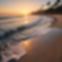 Breathtaking sunset at a tranquil Orange County beach