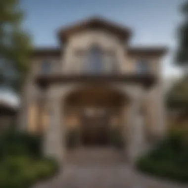 Elegant Architecture in San Antonio Luxurious home in an affluent San Antonio neighborhood showcasing elegant architecture