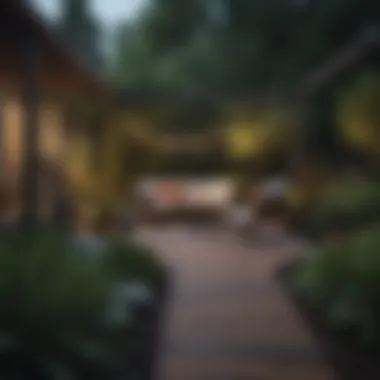 Creating a Tranquil Outdoor Retreat A peaceful fenced outdoor space with seating and greenery.