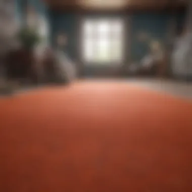 Impact of Deep Cleaning on Carpet Aesthetics A beautifully cleaned carpet with vibrant colors in a living space