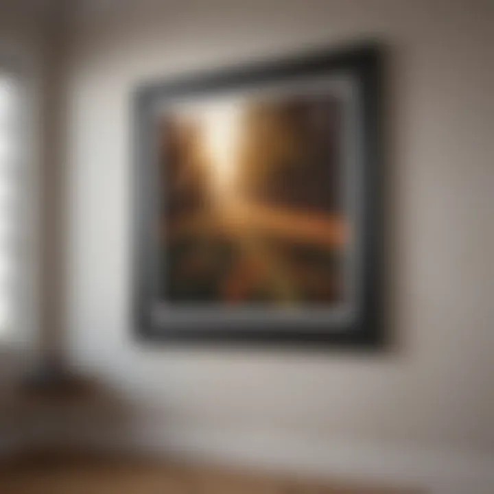 Creative techniques for displaying pictures using various unconventional methods.