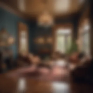 Interior view highlighting the vintage design and architectural details of a historic apartment