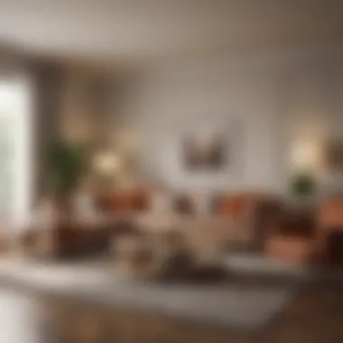 Revitalized Living Room After Deep Cleaning Spotless living room showcasing deep cleaning results