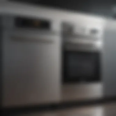 Before and after comparison of a stainless steel appliance