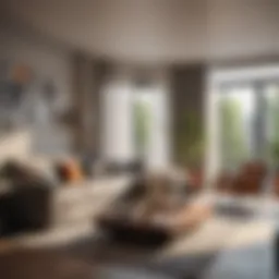 Cozy living room setup with modern decor