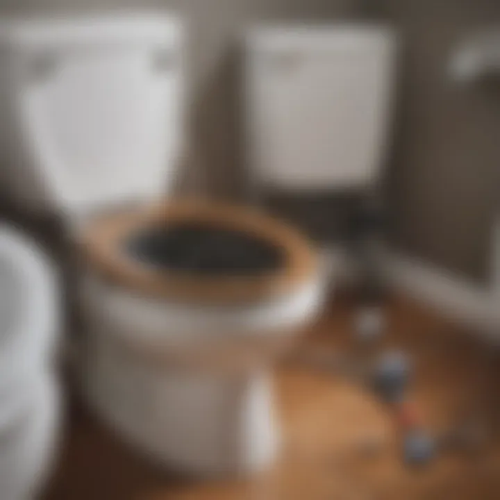 Diagram showing implications of drain backups on plumbing systems
