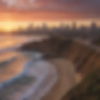 Vibrant coastal view of San Diego skyline