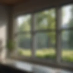 Sparkling clean windows showcasing clear outdoor views