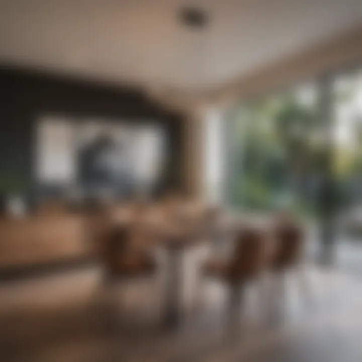 Dining area in a typical Mar Vista rental showcasing modern design