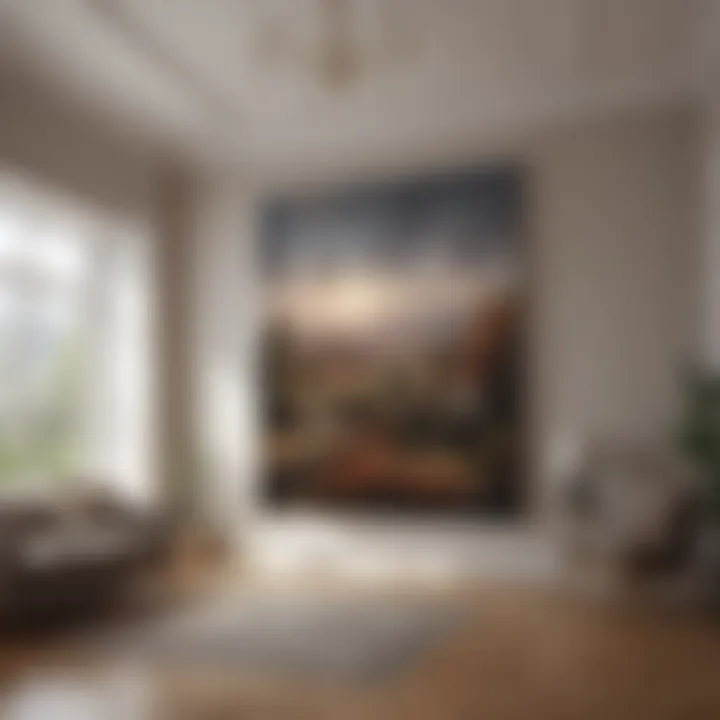 Aesthetically pleasing arrangement of art
