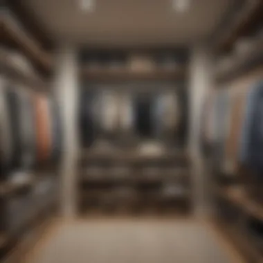 Efficiently Organized Closet Space Organized closet with labeled bins for efficient storage