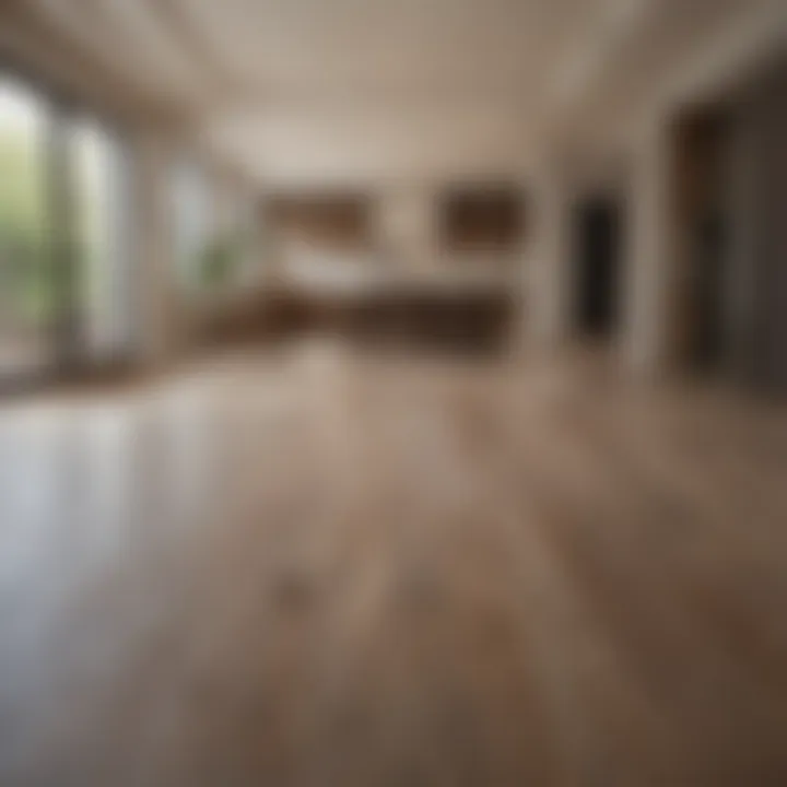 Different flooring materials in a home