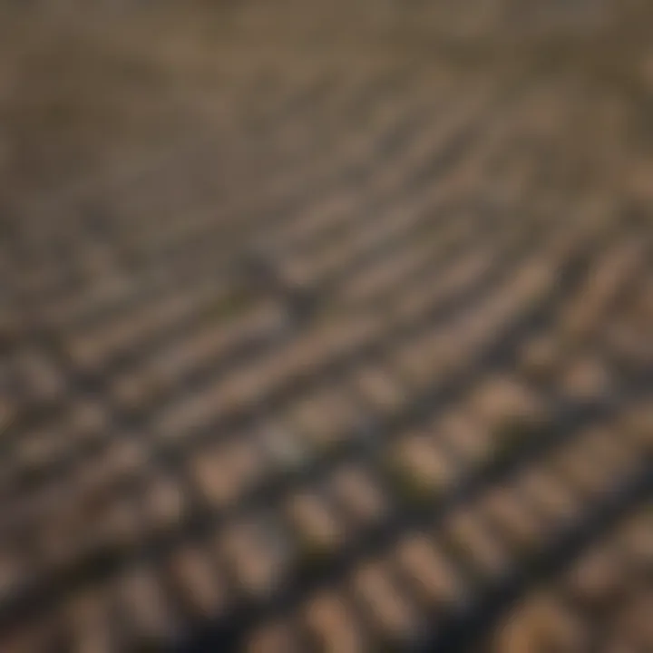 Aerial view of the surrounding community near Mountain Vista Apartments