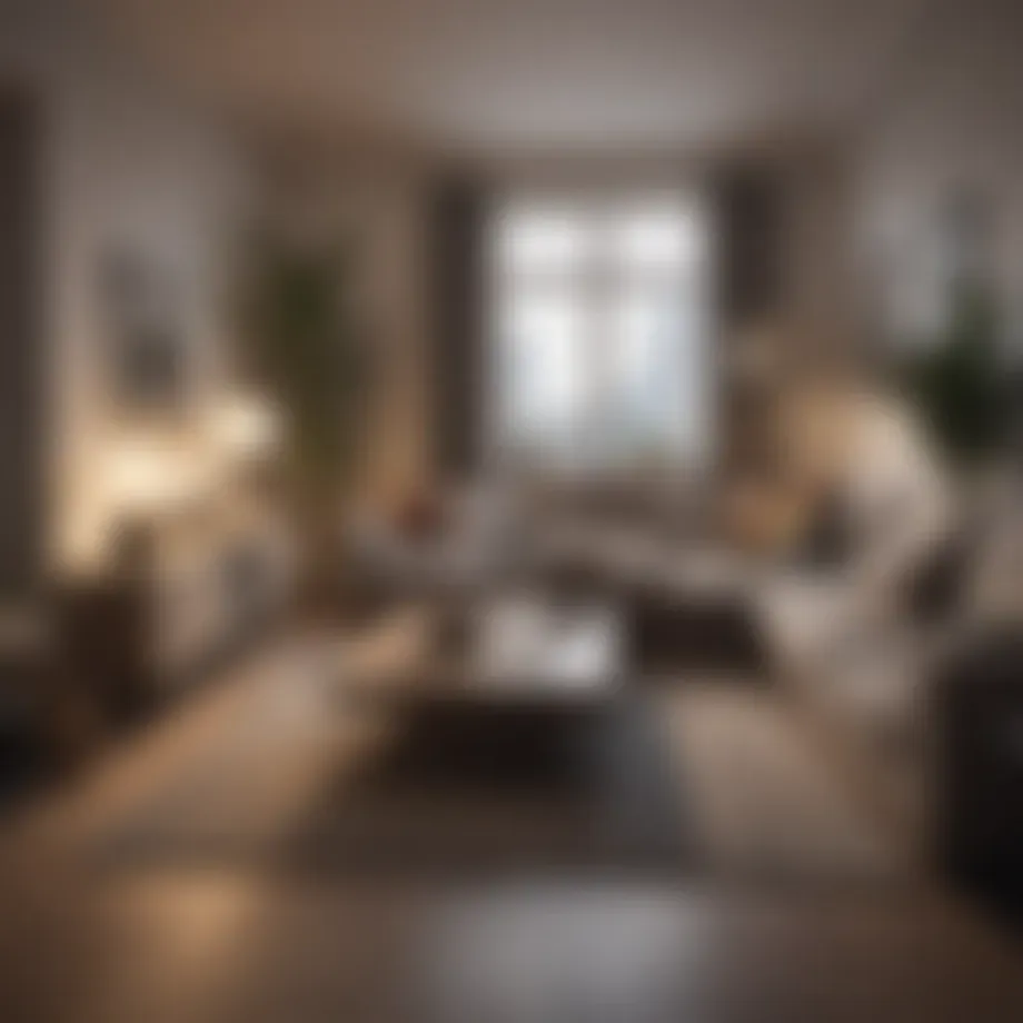 A well-organized apartment layout plan with furniture arrangements
