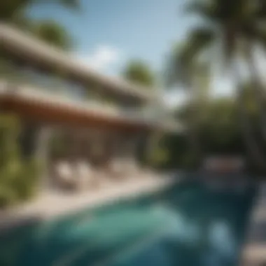 Tropical Lifestyle in Miami Tropical beach setting representing Miami's lifestyle