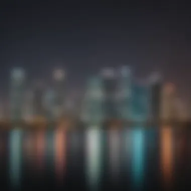 The Iconic Miami Skyline A vibrant Miami skyline showcasing modern architecture