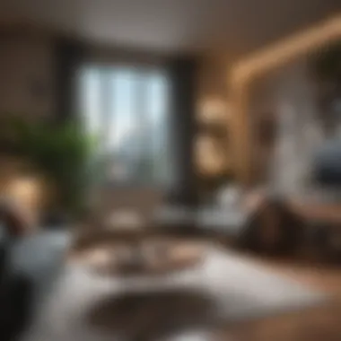 Stylish Studio Apartment Interior Charming studio apartment interior with stylish decor