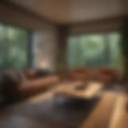 Cozy living room setup