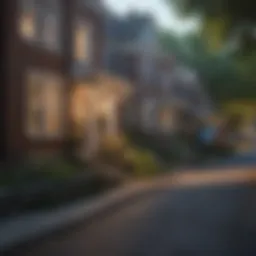 Charming neighborhood street in Washington D.C.
