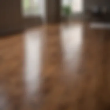 Before and after laminate floor restoration