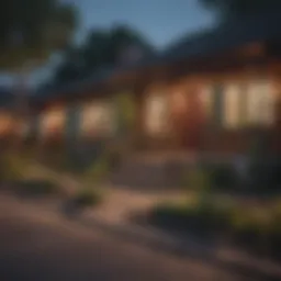 Vibrant neighborhood scene in Austin