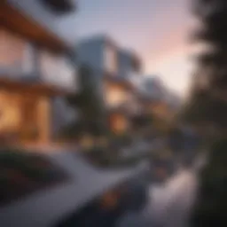 Architectural design of Rainbow Hills Apartments showcasing modern aesthetics